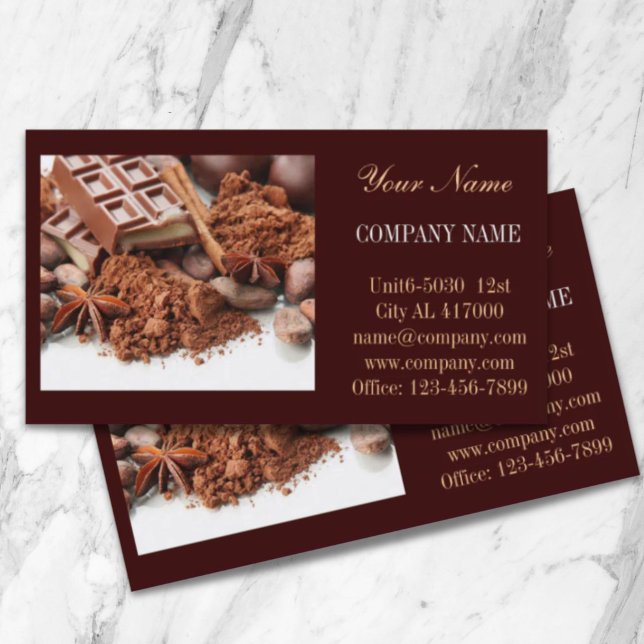 bakery dessert sweets candy shop chocolate business card (bakery dessert sweets candy shop chocolate business card)