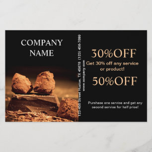bakery dessert sweets candy shop chocolate flyer