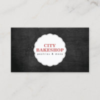 BAKERY DOILY LOGO on BLACK WOOD
