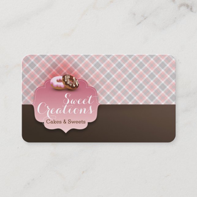 Bakery Doughnuts Sweet Business Business Card (Front)