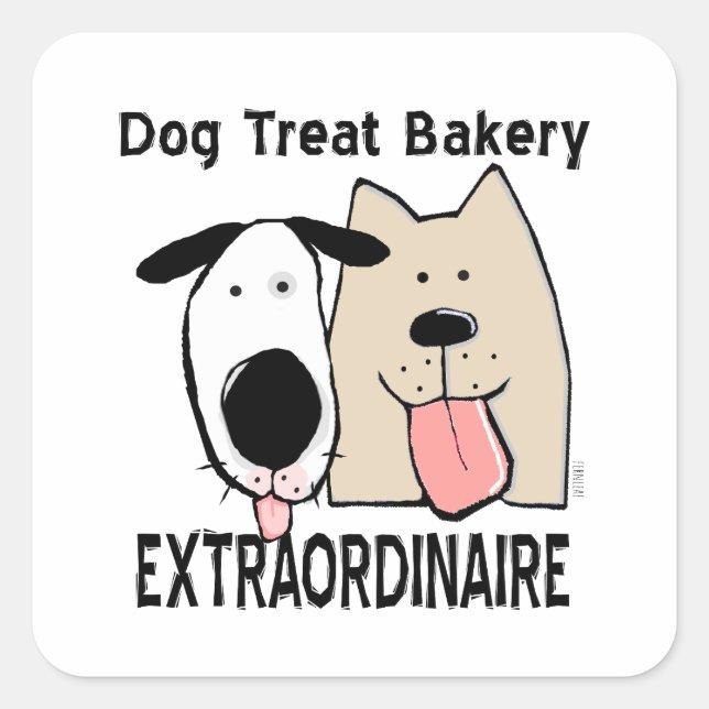 Bakery Extraordinaire for Dog Treats Square Sticker (Front)