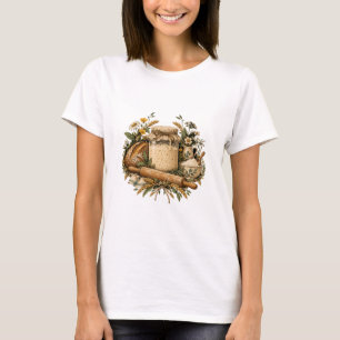 Bakery Flour Roller Emblem T-Shirt