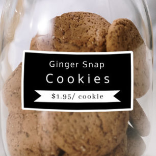 Bakery Food Name & Price Sticker Labels