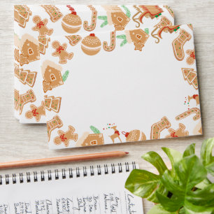 Bakery Gingerbread Business Holiday Envelope