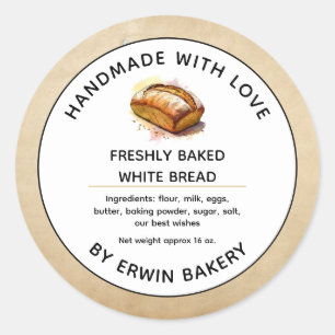 Bakery Goods Baked Loaf of Bread Label