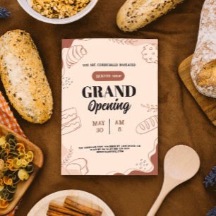 bakery grand opening invitation ⭐⭐⭐⭐⭐(8.13k)
