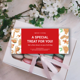 Bakery Holiday Offer Business Logo Gift Voucher
