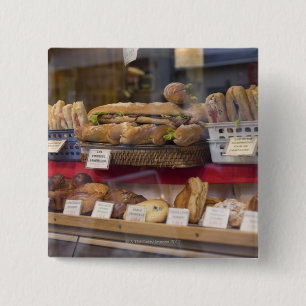 Bakery in Paris 15 Cm Square Badge