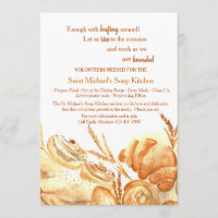 Bakery Items Volunteer Request Card