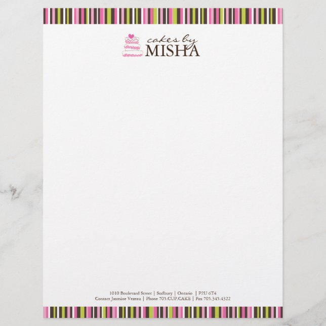 Bakery Letterhead (Front)