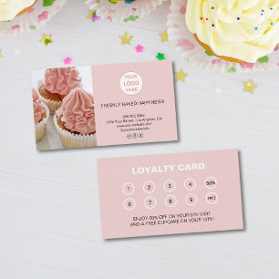Bakery Logo Business Reward Loyalty Card