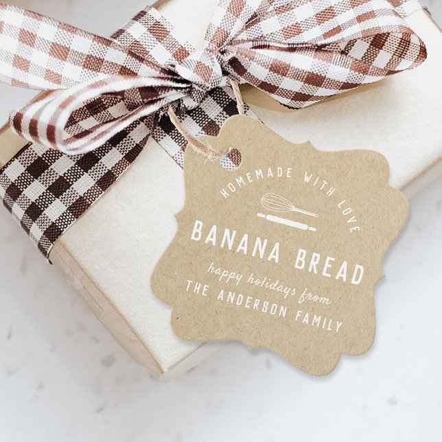 Bakery Logo Holiday Baking Gift Kraft Favour Tags (Creator Uploaded)