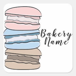 Bakery Logo Square Sticker