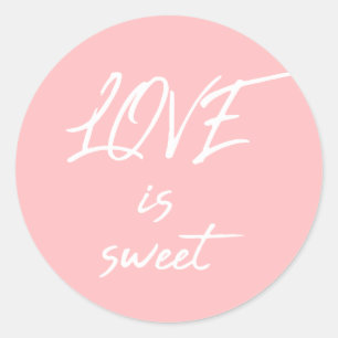 Bakery Love Is Sweet Business Packaging Stickers
