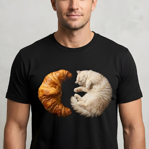 Bakery Lover Cat – Croissant Kitty T-Shirt
