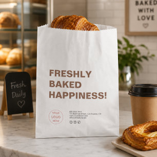 Bakery Modern Custom Logo Paper Bag