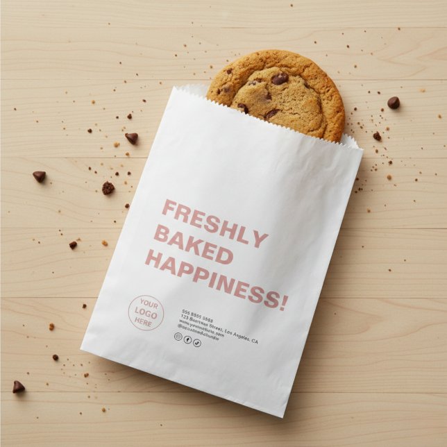 Bakery Modern Custom Logo Paper Bag (Bakery Modern Custom Logo Paper Bag)