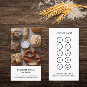 Bakery Modern Photo Loyalty Card