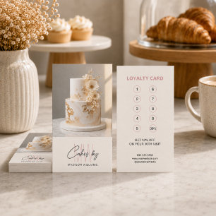 Bakery Monogram Logo Professional Business Loyalty Card