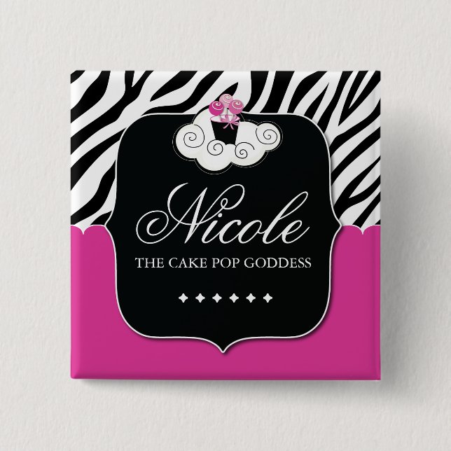 BAKERY NAME TAG 15 CM SQUARE BADGE (Front)