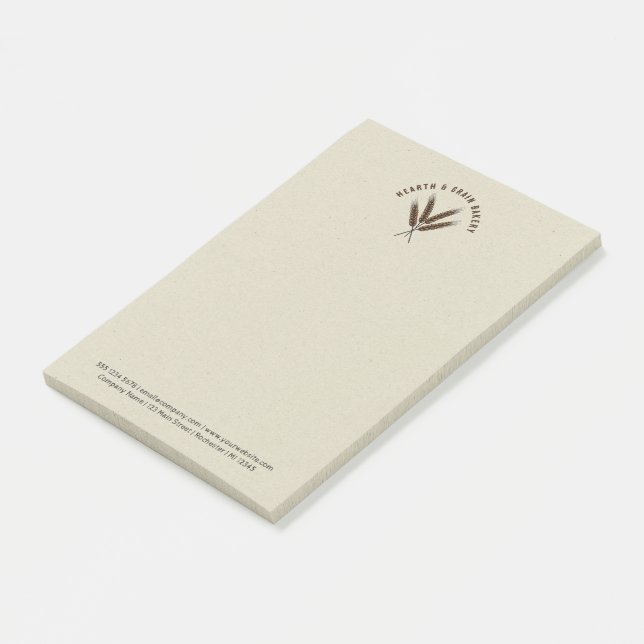 Bakery note pad (Angled)