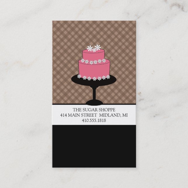 Bakery or Cake Designer Business Cards (Front)