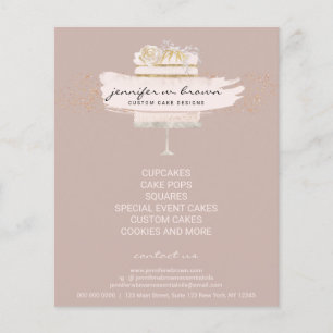 Bakery Pastries Patisserie Custom Decoration Cake Flyer