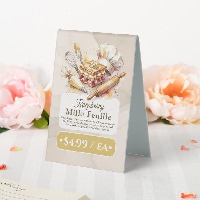 Bakery Pastry Baker Display Sign Label Price Tag (In SItu (Wedding))