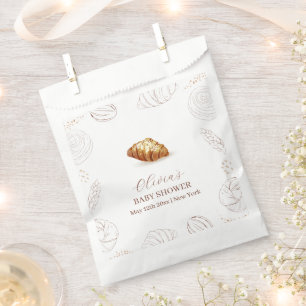 Bakery Pastry Bun In The Oven Baby Shower  Favour Bag