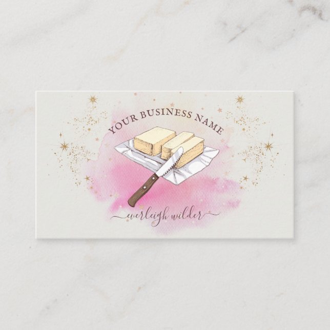 Bakery Pastry Chef Baker Ingredients Business Card (Front)