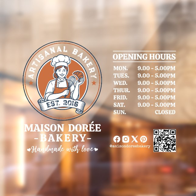 Bakery Pastry Chef Baking Catering Opening Hours (Sheet 2)