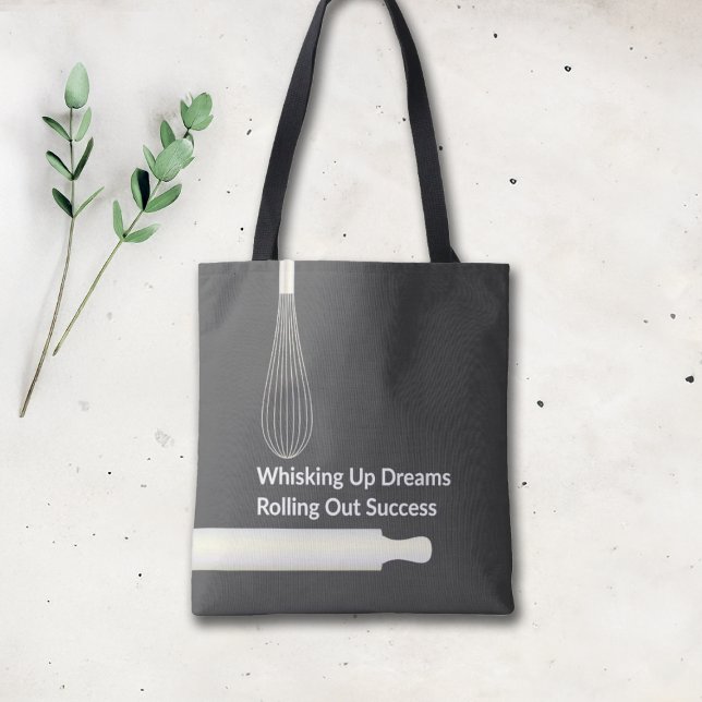 Bakery Pastry Chef Baking Inspirational Tote Bag (Creator Uploaded)