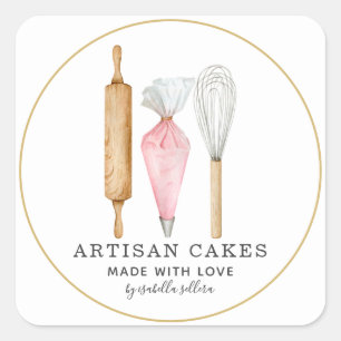 Bakery Pastry Chef Baking Tools Product Label