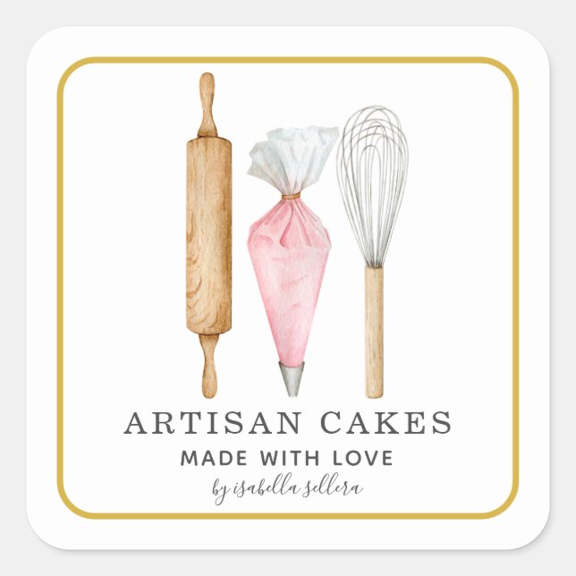 Bakery Pastry Chef Baking Utensils Product Label (Front)
