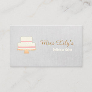 Bakery Pastry Chef Cake Logo Business Card