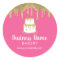 Bakery Pastry Chef Gold Cake Logo Sweet Pink