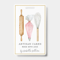 Bakery Pastry Chef Watercolor Baking Utensils