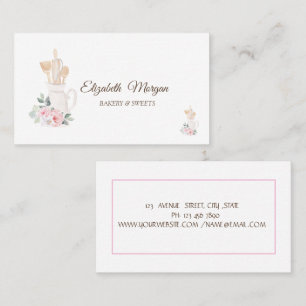 Bakery Pastry Hand Tools Flowers Business Card