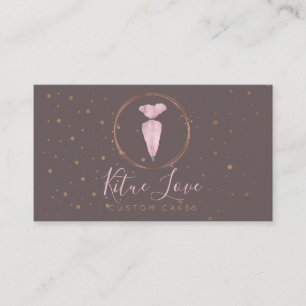 Bakery Pastry Patisserie Cake Maker elegant Business Card