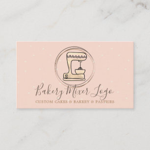 Bakery Pastry Patisserie cute mixing dough Business Card