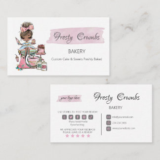 Bakery Pastry Sweets Cupcakes  Business Card