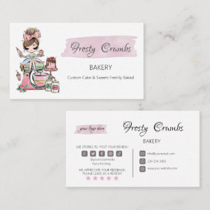 Bakery Pastry Sweets Cupcakes Business Card