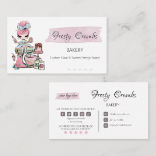 Bakery Pastry Sweets Cupcakes   Business Card