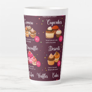 Bakery pastry sweets latte mug