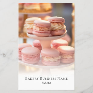 Bakery Photo Overlay Social Media QR Code Flyer