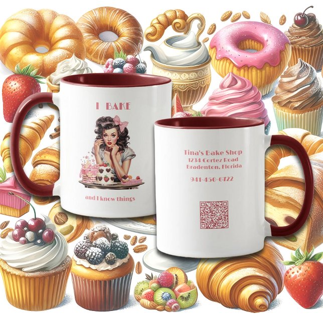Bakery Pin-Up Girl Cakes and Pastries Mug (Creator Uploaded)
