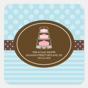 Bakery Pretty Pastel Product Label Stickers