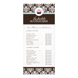 Bakery Price List Rack Card
