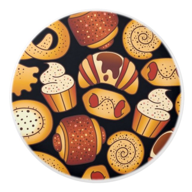 Bakery products ceramic knob (Front)