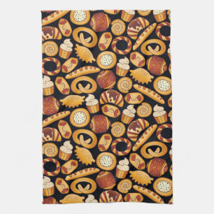 Bakery products tea towel